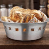 Shri & Sam High Grade Stainless Steel Majestic Bread Basket 20.5 CM